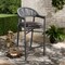 Baxton Studio Wendell Grey Finished Rope and Metal Outdoor Bar Stool 171-10773 - alternate 3